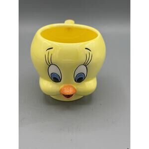Tweety Bird 3D Character Mug Yellow Looney Tunes Coffee Cup Warner Bros